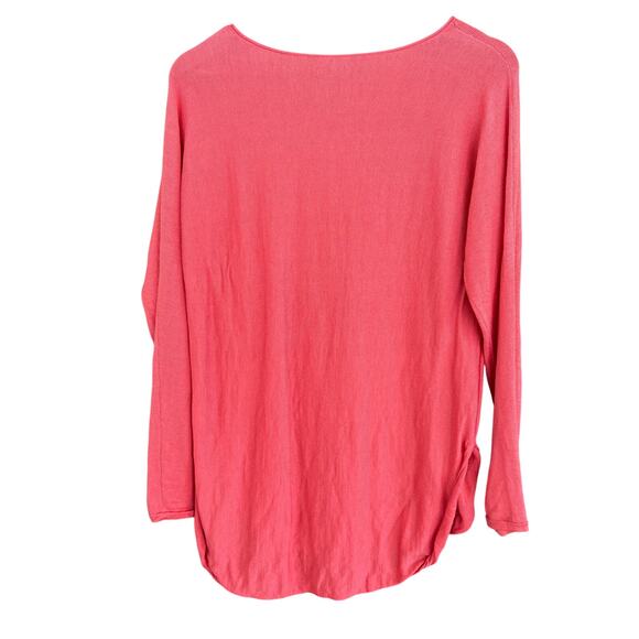 Eileen Fisher Merino Wool Tunic Sweater S Pink Coastal Capsule Minimalist Prep - Picture 2 of 6